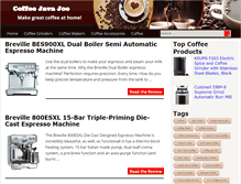 Tablet Screenshot of coffeejavajoe.com